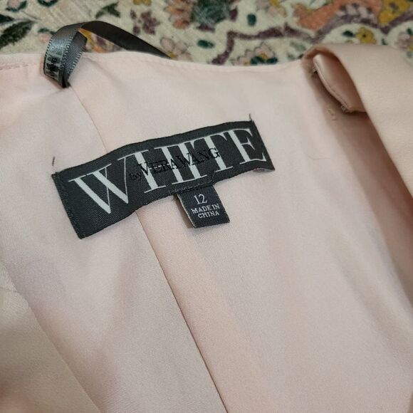 VERA WANG White NWT* | Maxi Length Gown | Blush Pink | size 12 - Picture 5 of 13